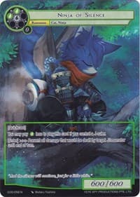 Ninja of Silence (Full Art) - Game of Gods - Force of Will card