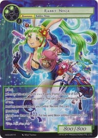 Rabbit Ninja (Full Art) - Game of Gods - Force of Will card
