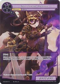 Soulstealing Valkyrie (Full Art) - Game of Gods - Force of Will card