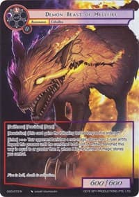Demon Beast of Hellfire (Full Art) - Game of Gods - Force of Will card