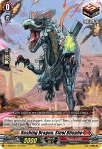 Rushing Dragon, Steel Dilopho - D-SD06: Mirei Minae -Sealed Blaze Maiden- - Cardfight Vanguard card