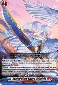 Sealed Blaze Sword, Prithivih - D-SD06: Mirei Minae -Sealed Blaze Maiden- - Cardfight Vanguard card