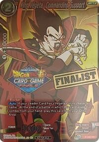 King Vegeta, Commanding Support (Championship 2021 Vault Set) (Finalist Gold Stamped) - Promotion Cards - Dragon Ball Super: Masters card