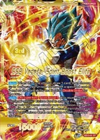 Vegeta // SSB Vegeta, Spirit Boost Elite (2021 Championship 3rd Place) - Tournament Promotion Cards - Dragon Ball Super: Masters card