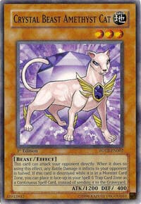 Crystal Beast Amethyst Cat - Force of the Breaker - YuGiOh card