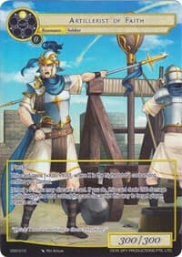 Artillerist of Faith (Full Art) - Starter Deck: Villains - Force of Will card