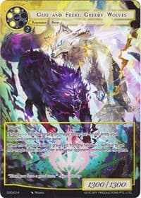 Geri and Freki, Greedy Wolves (Full Art) - Starter Deck: Villains - Force of Will card
