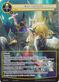 Keep the Faith! (Full Art) - Starter Deck: Villains - Force of Will card