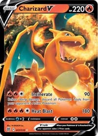Charizard V - SWSH09: Brilliant Stars - Pokemon card