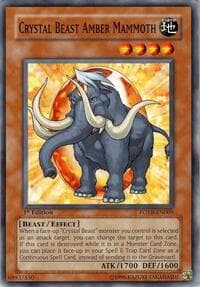 Crystal Beast Amber Mammoth - Force of the Breaker - YuGiOh card