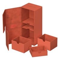 Twin Flip 'n' Tray Deck Case - Dark Orange (Holds 266+) - Ultimate Guard Deck Boxes - Deck Boxes card