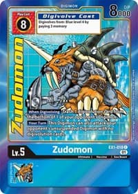 Zudomon (Alternate Art) - Classic Collection - Digimon Card Game card