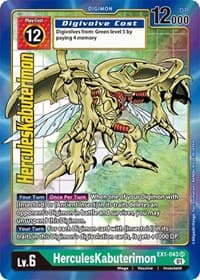 HerculesKabuterimon (Alternate Art) - Classic Collection - Digimon Card Game card