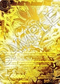 Son Goku, The Awakened Power (2021 World Championship) (Metal Gold Foil) - Tournament Promotion Cards - Dragon Ball Super: Masters card