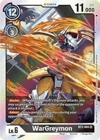 WarGreymon - BT2-065 (Classic Collection) - Release Special Booster 1.0 - Digimon Card Game card
