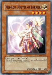 Mei-kou, Master of Barriers - Force of the Breaker - YuGiOh card