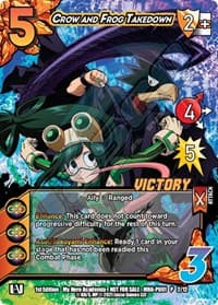 Crow and Frog Takedown (Plus Ultra Pack 1 Victory) - UniVersus: My Hero Academia Promo Cards - UniVersus card