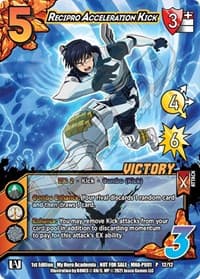 Recipro Acceleration Kick (Plus Ultra Pack 1 Victory) - UniVersus: My Hero Academia Promo Cards - UniVersus card