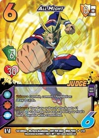All Might (Plus Ultra Pack 1 Judge) - UniVersus: My Hero Academia Promo Cards - UniVersus card