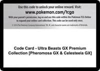 Code Card - Ultra Beasts GX Premium Collection [Pheromosa GX & Celesteela GX] - SM - Crimson Invasion - Pokemon card