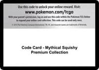 Code Card - Mythical Squishy Premium Collection - Miscellaneous Cards & Products - Pokemon card