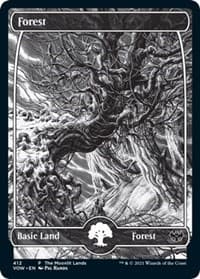 Forest (Moonlit Land) (Foil Etched) - WPN & Gateway Promos - Magic: The Gathering card