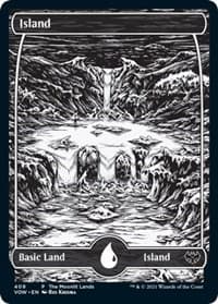 Island (Moonlit Land) (Foil Etched) - WPN & Gateway Promos - Magic: The Gathering card