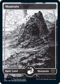 Mountain (Moonlit Land) (Foil Etched) - WPN & Gateway Promos - Magic: The Gathering card