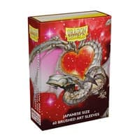 Dragon Shield 2022 Limited Edition Japanese Art Sleeves - Valentine Dragons (60-Pack) - Dragon Shield Card Sleeves - Card Sleeves card