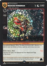 Headless Horseman - Sample Cards - MetaZoo card