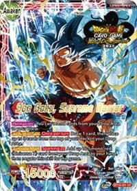 Son Goku // Son Goku, Supreme Warrior (2021 Championship 1st Place) - Tournament Promotion Cards - Dragon Ball Super: Masters card