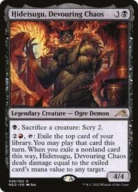 Hidetsugu, Devouring Chaos - Kamigawa: Neon Dynasty - Magic: The Gathering card