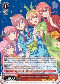 The Quintuplets' Summer, Ichika & Nino & Miku & Yotsuba & Itsuki - The Quintessential Quintuplets - Weiss Schwarz card