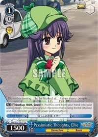Pessimistic Thoughts, Ellie - Promo Cards - Weiss Schwarz card