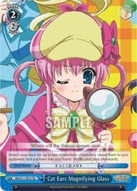 Cat Ears Magnifying Glass - Promo Cards - Weiss Schwarz card
