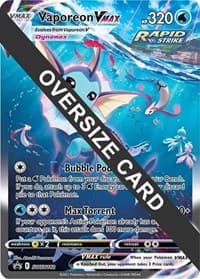 Vaporeon VMAX - SWSH182 - Jumbo Cards - Pokemon card