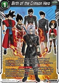 Birth of the Crimson Hero - Realm of the Gods - Dragon Ball Super: Masters card