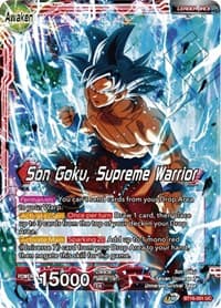 Son Goku // Son Goku, Supreme Warrior - Realm of the Gods - Dragon Ball Super: Masters card
