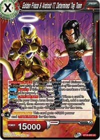 Golden Frieza & Android 17, Determined Tag Team - Realm of the Gods - Dragon Ball Super: Masters card