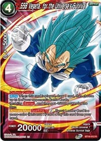 SSB Vegeta, for the Universe's Survival - Realm of the Gods - Dragon Ball Super: Masters card