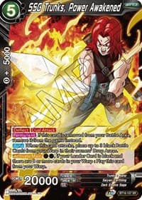 SSG Trunks, Power Awakened - Realm of the Gods - Dragon Ball Super: Masters card