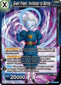 Great Priest, Invitation to Battle - Realm of the Gods - Dragon Ball Super: Masters card