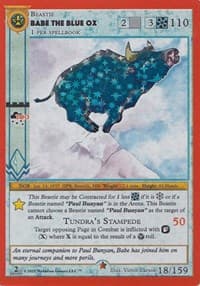 Babe The Blue Ox - Cryptid Nation: Second Edition - MetaZoo card