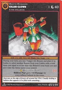 Killer Clown - Cryptid Nation: Second Edition - MetaZoo card