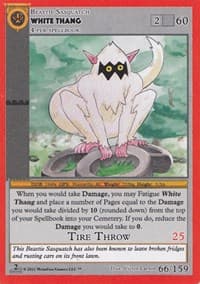 White Thang - Cryptid Nation: Second Edition - MetaZoo card