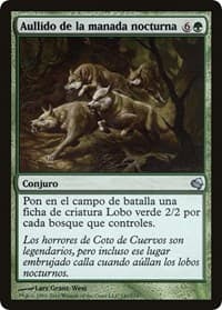Howl of the Night Pack (Spanish) - "Aullido de la manada nocturna" - Magic Encyclopedia 2011 (Salvat) - Magic: The Gathering card