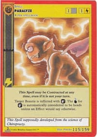 Paralyze - Cryptid Nation: Second Edition - MetaZoo card