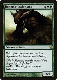 Kalonian Behemoth (Spanish) - "Behemot kaloniano" - Magic Encyclopedia 2011 (Salvat) - Magic: The Gathering card
