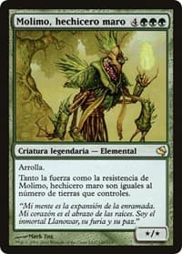 Molimo, Maro-Sorcerer (Spanish) - "Molimo, hechicero maro" - Magic Encyclopedia 2011 (Salvat) - Magic: The Gathering card