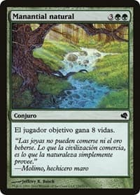 Natural Spring (Spanish) - "Manantial natural" - Magic Encyclopedia 2011 (Salvat) - Magic: The Gathering card